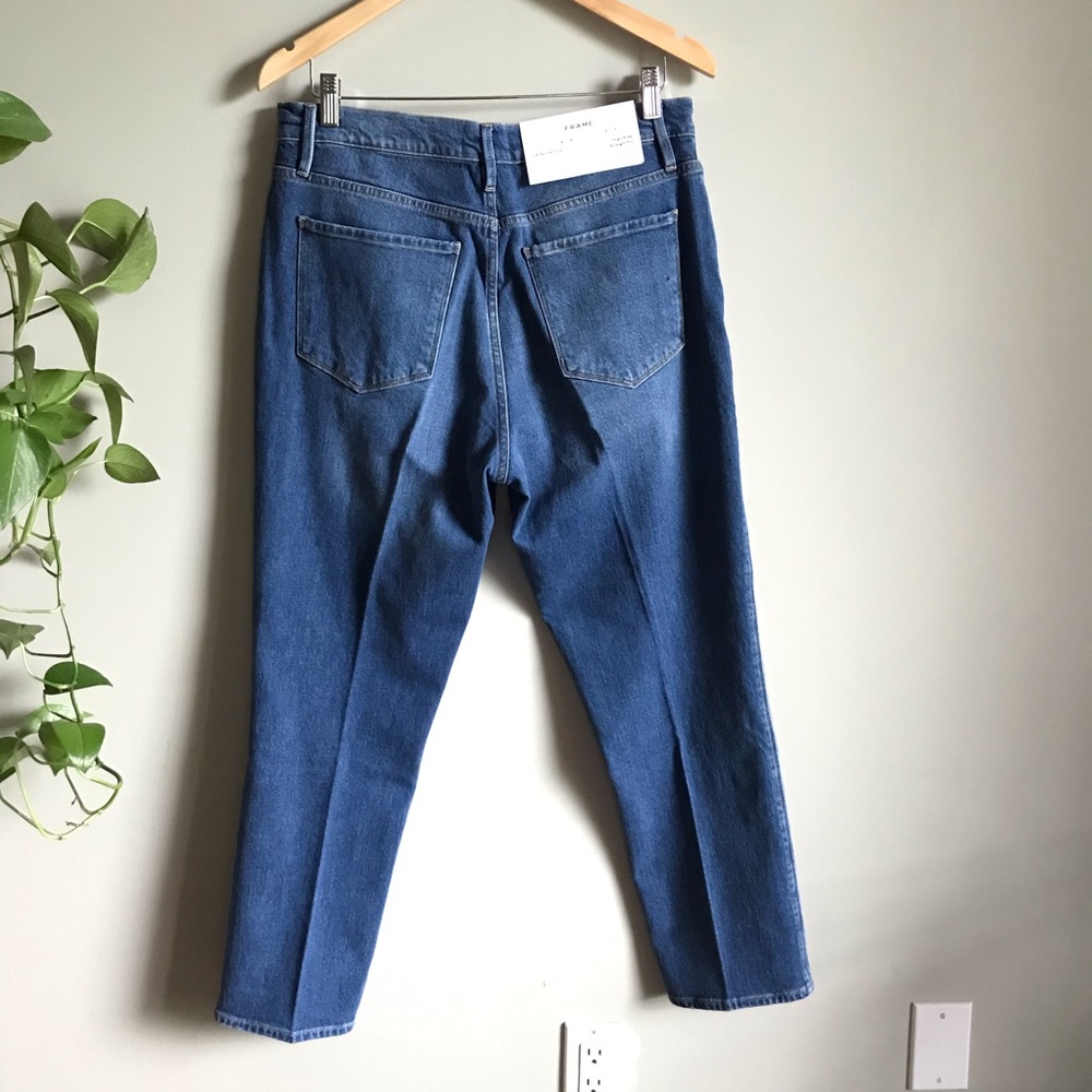 Frame Le Sylvie Crop Straight Leg Jeans size 32 - Picture 2 of 16